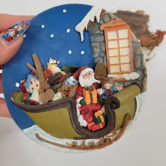 Vintage “A Christmas Remembered” Hand Painted DecorativePlate and stand 1997 - Picture 16 of 16